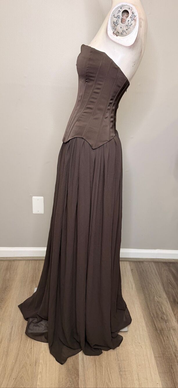 Lovers and Friends Delia Gown in Chocolate Brown Size XS $340 - Picture 9 of 12